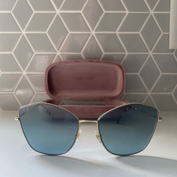 Miu Miu silver rim sunglasses - Picture 2 of 4